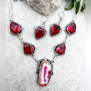 SOLAR AGATE/ GARNET SET